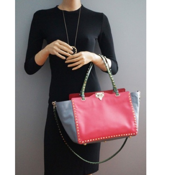 🎈Sold xtra pics valentino Colorblock Rockstud - Picture 13 of 16